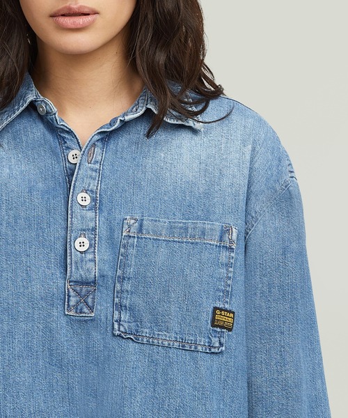 BOXY DAY SHIRT/ボックスシルエットクロップドプルオーバー