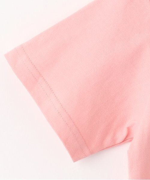 X-girl Stages（エックスガールステージス）の「【人気商品再入荷】【直営店で取り扱い無し】ラメ発泡プリントロゴ半袖Tシャツ（Tシャツ/カットソー・キッズ・オフホワイト/ピンク・130cm/120cm/90cm/140cm/110cm/100cm）」の3枚目の写真