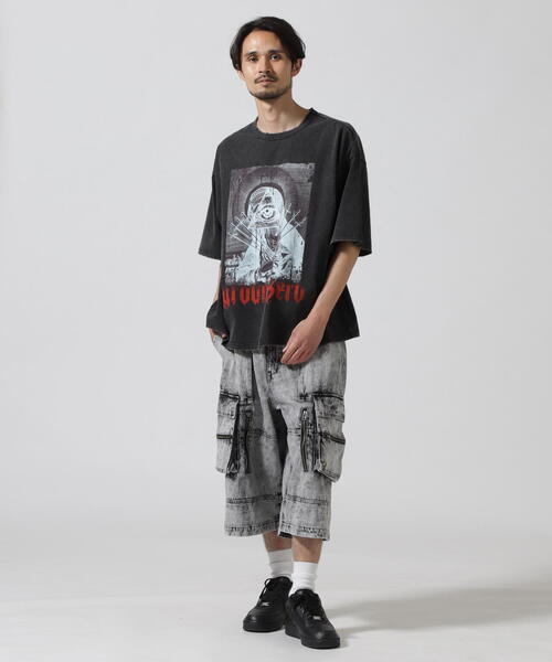 DANKE SCHON（ダンケシェーン）の「DankeSchon/ダンケシェーン/CHEMIBLEACH DENIM CARGO SHORTS（デニムパンツ・メンズ・グレー/ブラック・L/M）」の17枚目の写真