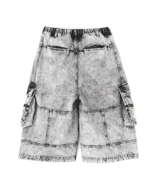DANKE SCHON（ダンケシェーン）の「DankeSchon/ダンケシェーン/CHEMIBLEACH DENIM CARGO SHORTS（デニムパンツ・メンズ・グレー/ブラック・L/M）」の18枚目の写真