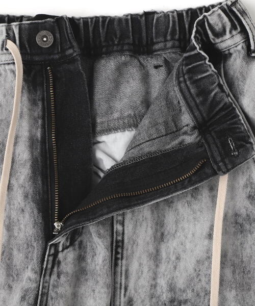 DANKE SCHON（ダンケシェーン）の「DankeSchon/ダンケシェーン/CHEMIBLEACH DENIM CARGO SHORTS（デニムパンツ・メンズ・グレー/ブラック・L/M）」の22枚目の写真