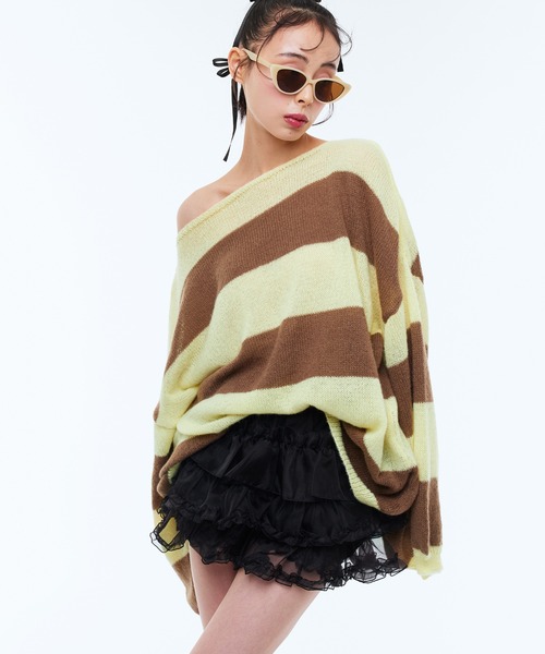 Narcissus（ナルシス）の「チュールフリルミニスカート（スカート・レディース・ホワイト/ブラック・FREE）」の8枚目の写真