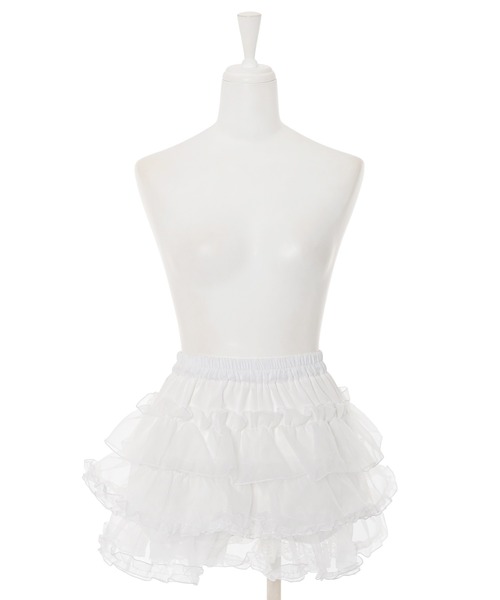 Narcissus（ナルシス）の「チュールフリルミニスカート（スカート・レディース・ホワイト/ブラック・FREE）」の16枚目の写真