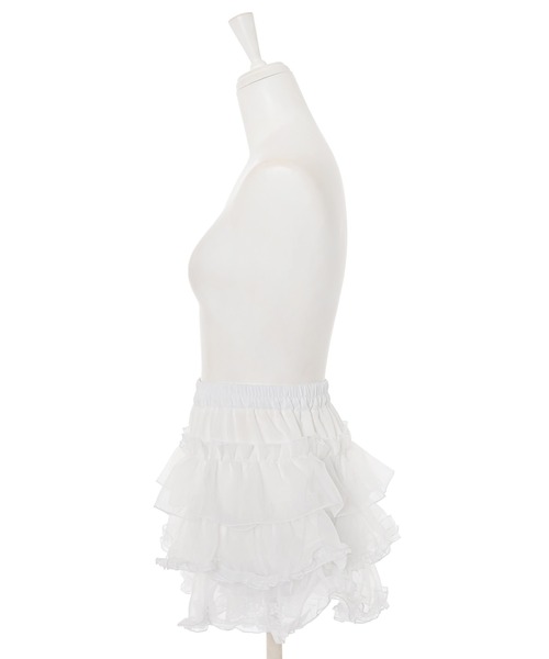 Narcissus（ナルシス）の「チュールフリルミニスカート（スカート・レディース・ホワイト/ブラック・FREE）」の17枚目の写真
