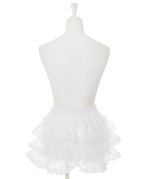 Narcissus（ナルシス）の「チュールフリルミニスカート（スカート・レディース・ホワイト/ブラック・FREE）」の18枚目の写真