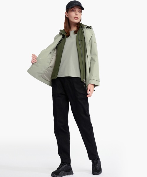 AIGLE / エーグル 防風 透湿 撥水 防水 WINDSTOPPER ウインドストッパー スリーブレスジャケット ミリタリーベスト フード脱着可 セール】防風 透湿 撥水 防水 WINDSTOPPER ウインドストッパー