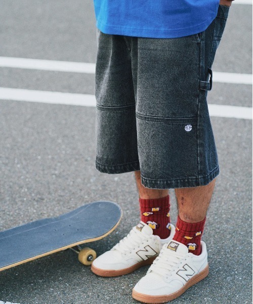 ELEMENT(エレメント)の「ELEMENT メンズ SHOD SHORTS HAMMER W W9 ショートパンツ 【2025年春夏モデル】/エレメントビッグシルエットウエストゴムショートパンツ(その他パンツ・メンズ・ライトブルー/ブラック系その他/ブルー系その他・MEDIUM/LARGE/X-LARGE)」の1枚目の写真