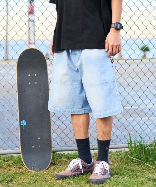 ELEMENT(エレメント)の「ELEMENT メンズ SHOD SHORTS HAMMER W W9 ショートパンツ 【2025年春夏モデル】/エレメントビッグシルエットウエストゴムショートパンツ(その他パンツ・メンズ・ライトブルー/ブラック系その他/ブルー系その他・MEDIUM/LARGE/X-LARGE)」の2枚目の写真