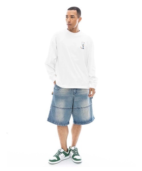 ELEMENT(エレメント)の「ELEMENT メンズ SHOD SHORTS HAMMER W W9 ショートパンツ 【2025年春夏モデル】/エレメントビッグシルエットウエストゴムショートパンツ(その他パンツ・メンズ・ライトブルー/ブラック系その他/ブルー系その他・MEDIUM/LARGE/X-LARGE)」の7枚目の写真
