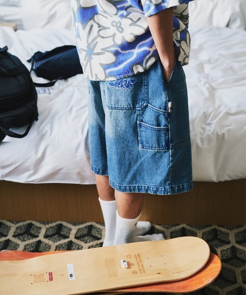 ELEMENT(エレメント)の「ELEMENT メンズ SHOD SHORTS HAMMER W W9 ショートパンツ 【2025年春夏モデル】/エレメントビッグシルエットウエストゴムショートパンツ(その他パンツ・メンズ・ライトブルー/ブラック系その他/ブルー系その他・MEDIUM/LARGE/X-LARGE)」の6枚目の写真