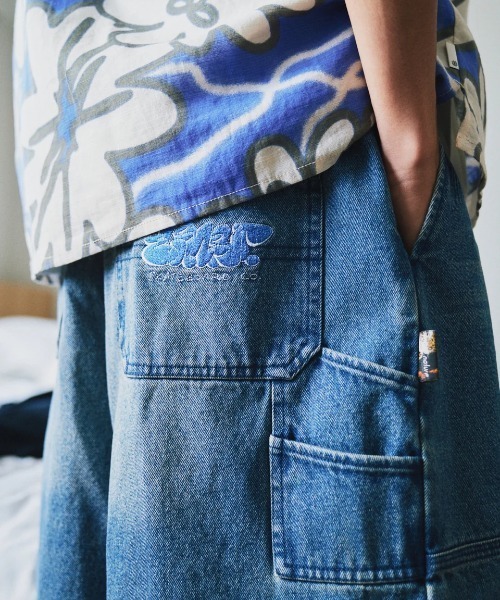 ELEMENT(エレメント)の「ELEMENT メンズ SHOD SHORTS HAMMER W W9 ショートパンツ 【2025年春夏モデル】/エレメントビッグシルエットウエストゴムショートパンツ(その他パンツ・メンズ・ライトブルー/ブラック系その他/ブルー系その他・MEDIUM/LARGE/X-LARGE)」の5枚目の写真