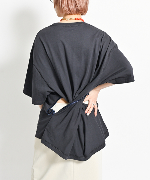 CITYSHOP(シティーショップ)の「sophia fish 別注 REGRETS TEE:Tシャツ(Tシャツ/カットソー・レディース・チャコールグレー/ベージュ・LARGE)」の19枚目の写真