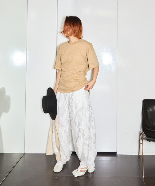 CITYSHOP(シティーショップ)の「sophia fish 別注 REGRETS TEE:Tシャツ(Tシャツ/カットソー・レディース・チャコールグレー/ベージュ・LARGE)」の17枚目の写真