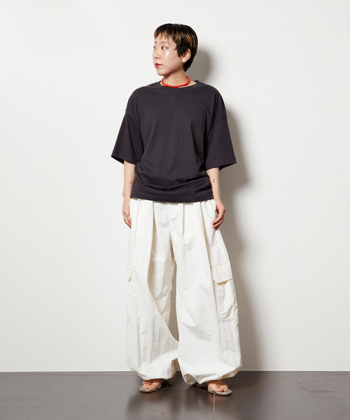 CITYSHOP(シティーショップ)の「sophia fish 別注 REGRETS TEE:Tシャツ(Tシャツ/カットソー・レディース・チャコールグレー/ベージュ・LARGE)」の14枚目の写真