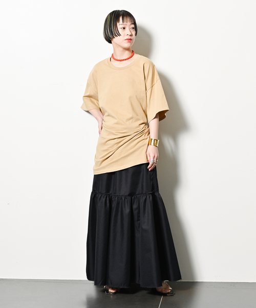 CITYSHOP(シティーショップ)の「sophia fish 別注 REGRETS TEE:Tシャツ(Tシャツ/カットソー・レディース・チャコールグレー/ベージュ・LARGE)」の12枚目の写真