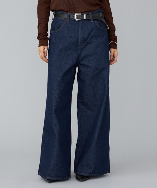 Wrangler(ラングラー)の「WRANGLER/ラングラー【US ORIGINAL】ワイドデニム ジーンズ インディゴブルー(デニムパンツ・レディース・インディゴブルー・MEDIUM/SMALL/X-SMALL)」の14枚目の写真