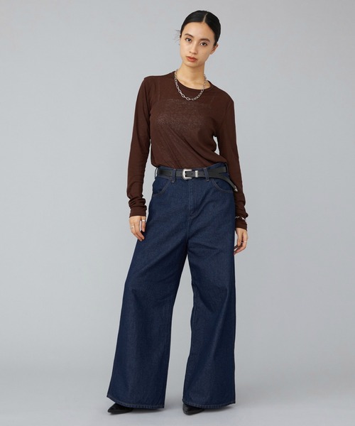 Wrangler(ラングラー)の「WRANGLER/ラングラー【US ORIGINAL】ワイドデニム ジーンズ インディゴブルー(デニムパンツ・レディース・インディゴブルー・MEDIUM/SMALL/X-SMALL)」の10枚目の写真