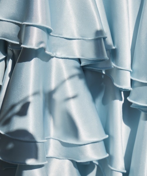 PAIN（ペイン）の「サテンロングキャミドレス(ロングスカートセット)（ドレス・レディース・ピンク/ブルー/ブラック・FREE）」の12枚目の写真