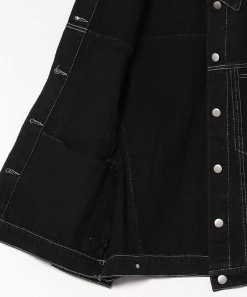 Songe(ソンジュ)の「オーバーサイズデニムジャケット(デニムジャケット・レディース・ブラック/ブルー・S/M/L)」の3枚目の写真