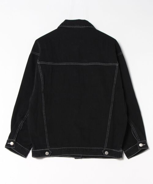 Songe(ソンジュ)の「オーバーサイズデニムジャケット(デニムジャケット・レディース・ブラック/ブルー・S/M/L)」の5枚目の写真