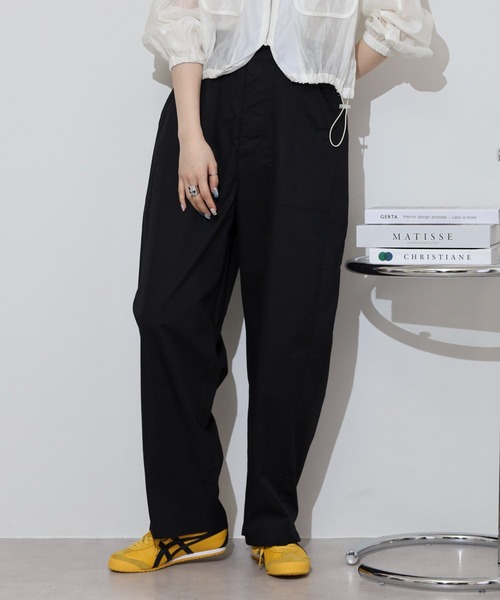 ubasoku(ウバソク)の「綿タイプライター無地ジェイムズパンツ(その他パンツ・レディース・オリーブ/ブラック/ベージュ・FREE)」の18枚目の写真