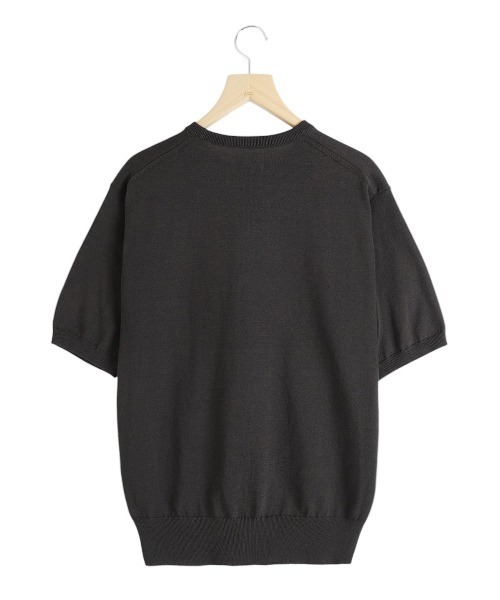 PORT BY ARK（ポートバイアーク）の「PORT BY ARK / ポートバイアーク：High Gauge Knit S/S：PO17-K002[COR]（ニット/セーター・メンズ・ブラック/ベージュ・1/2）」の17枚目の写真