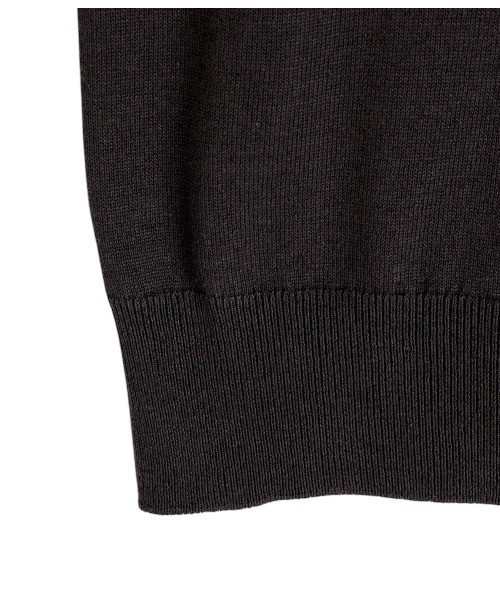 PORT BY ARK（ポートバイアーク）の「PORT BY ARK / ポートバイアーク：High Gauge Knit S/S：PO17-K002[COR]（ニット/セーター・メンズ・ブラック/ベージュ・1/2）」の20枚目の写真