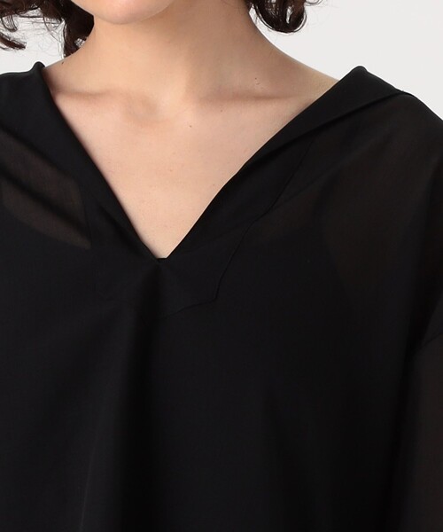 UNION LAUNCH（ユニオンランチ）の「UNION LAUNCH SAILOR TUNIC シャツ（シャツ/ブラウス・レディース・ホワイト/ブラック・FREE）」の7枚目の写真