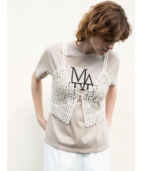 Lugnoncure(ルノンキュール)の「レースキャミソールビスチェ《2025summer catalog item》(その他トップス・レディース・ブラック/ブラウン/オフホワイト・F)」の4枚目の写真