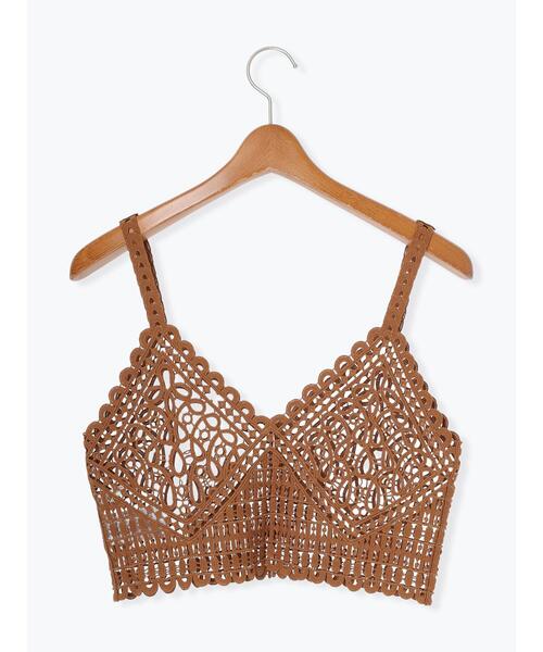 Lugnoncure(ルノンキュール)の「レースキャミソールビスチェ《2025summer catalog item》(その他トップス・レディース・ブラック/ブラウン/オフホワイト・F)」の19枚目の写真