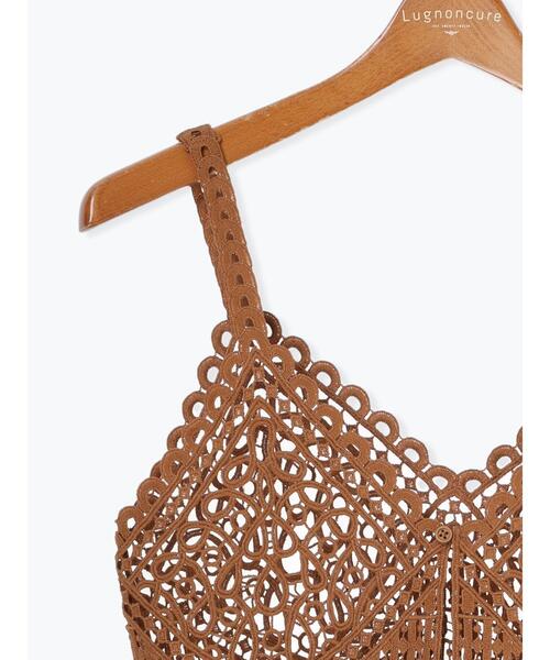 Lugnoncure(ルノンキュール)の「レースキャミソールビスチェ《2025summer catalog item》(その他トップス・レディース・ブラック/ブラウン/オフホワイト・F)」の21枚目の写真