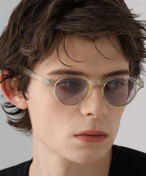 HARE(ハレ)の「ウェリントンサングラス(HARE)(サングラス・メンズ・ブラック×ブルー/グレー/クリア/ブラック×グレー・FREE)」の8枚目の写真