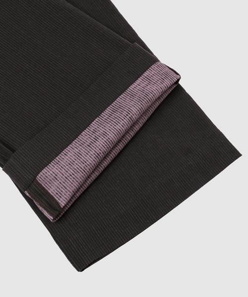WhoWhat(フーワット)の「2 TUCK TROUSERS(スラックス・メンズ・ブラック×ピンク/ブラック×イエロー・M)」の7枚目の写真
