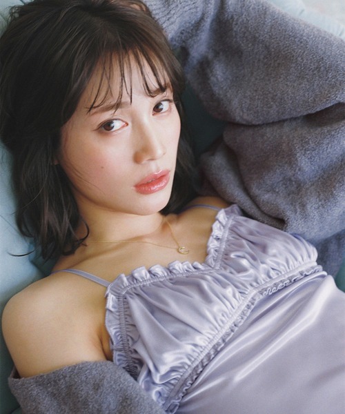 中村ゆりかコラボ】グロッシーワンピース（ルームワンピース