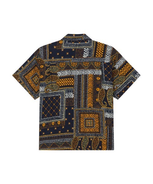 OBEY(オベイ)の「OBEY ARCHIE WOVEN SS SHIRT(オベイ アーチー ウーブン ショートスリーブ シャツ)(シャツ/ブラウス・メンズ・ベージュ系/ネイビー系・MEDIUM/LARGE/X-LARGE)」の5枚目の写真