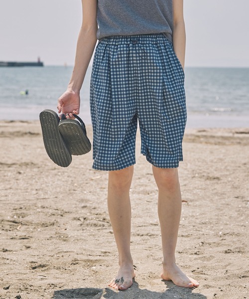 Unblend】セットアップ対応 / UVカット＆吸水速乾 水陸両用 チェック柄