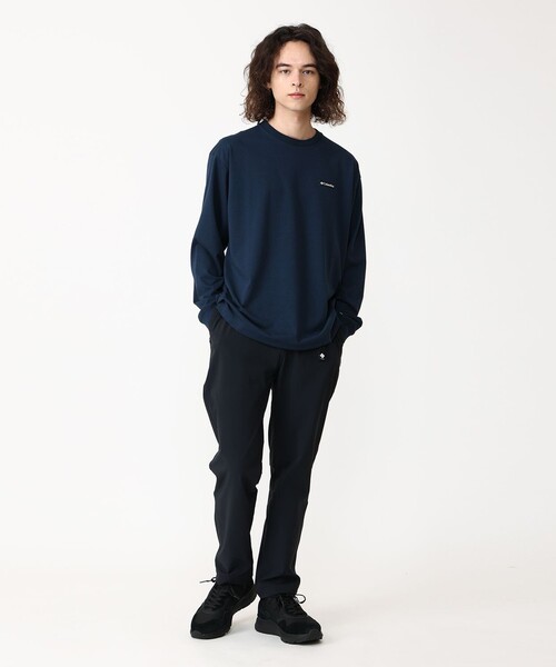 Columbia(コロンビア)の「Columbia/メンズ ニューファウンドガーデン ロングスリーブTシャツ(ロンT 長袖Tシャツ) 速乾 UVカット/コロンビア(Tシャツ/カットソー・メンズ・ブラウン/ホワイト/ネイビー/ブラック/ブルーグリーン/グレー・S/M/XL/L)」の13枚目の写真