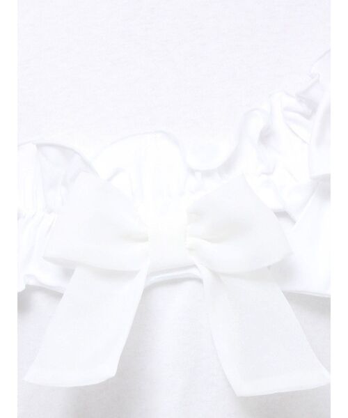 merry jenny（メリージェニー）の「ribbon frill big tee（Tシャツ/カットソー・レディース・ブルー/ピンク/オフホワイト/ブラック・FREE）」の12枚目の写真