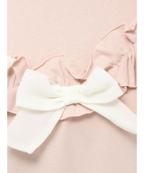 merry jenny（メリージェニー）の「ribbon frill big tee（Tシャツ/カットソー・レディース・ブルー/ピンク/オフホワイト/ブラック・FREE）」の14枚目の写真