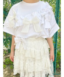merry jenny | ribbon frill big tee(Tシャツ/カットソー)