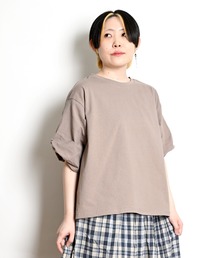 ツイストスリーブカットソー 半袖