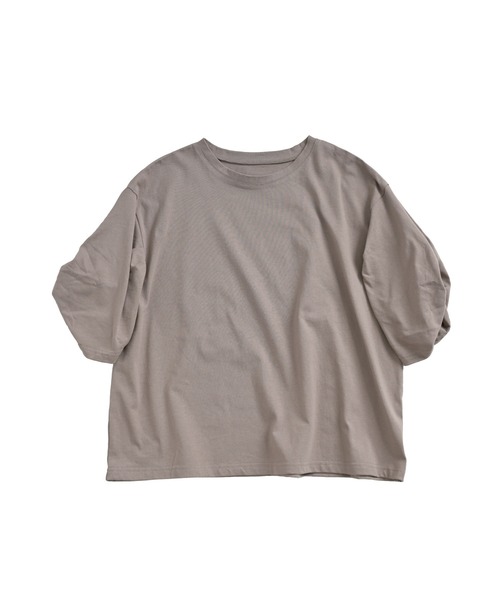MARAI(マーライ)の「ツイストスリーブカットソー 半袖(Tシャツ/カットソー・レディース・モカ/チャコール/グレー/アイボリー・FREE)」の22枚目の写真