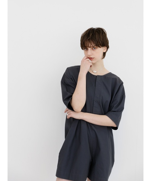Katrin TOKYO(カトリーントーキョー)の「box short all-in-one(つなぎ/オールインワン・レディース・ボルドー/ネイビー・FREE/XS)」の13枚目の写真