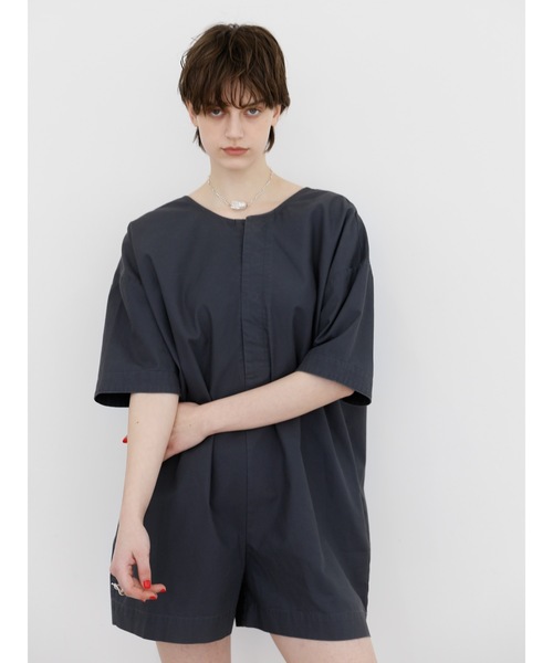 Katrin TOKYO(カトリーントーキョー)の「box short all-in-one(つなぎ/オールインワン・レディース・ボルドー/ネイビー・FREE/XS)」の12枚目の写真