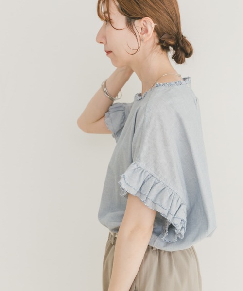 URBAN RESEARCH ITEMS / アーバンリサーチ アイテムズ ダブルフリルブラウス ダブルフリルブラウス（シャツ/ブラウス）｜ITEMS URBANRESEARCH