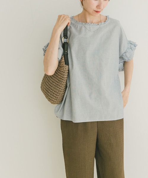 URBAN RESEARCH ITEMS / アーバンリサーチ アイテムズ ダブルフリルブラウス ITEMS URBANRESEARCH ブラウス シャツ ダブルフリルブラウス