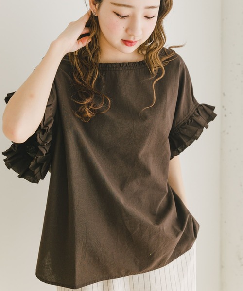 URBAN RESEARCH ITEMS / アーバンリサーチ アイテムズ ダブルフリルブラウス ITEMS URBANRESEARCH ブラウス シャツ ダブルフリルブラウス