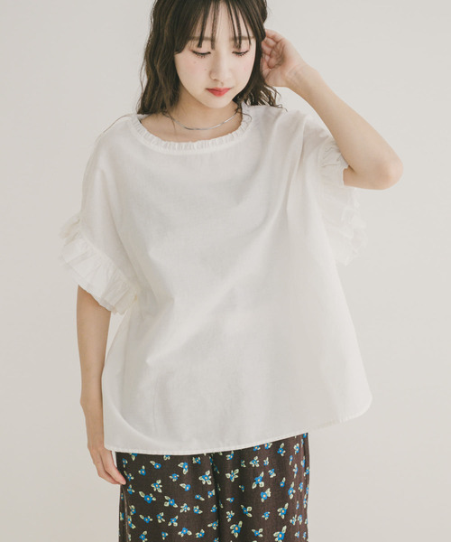 セール】ダブルフリルブラウス（シャツ/ブラウス）｜ITEMS