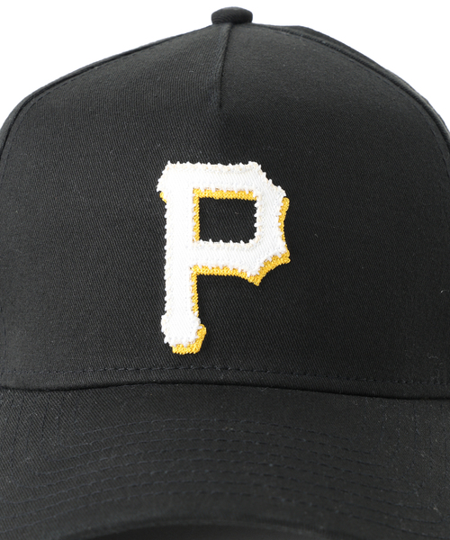 NEW ERA(ニューエラ)の「NEW ERA / ニューエラ 別注 9FORTY A-Frame APPLIQUE Pittsburgh Pirates(キャップ・メンズ・ブラック・FREE)」の3枚目の写真