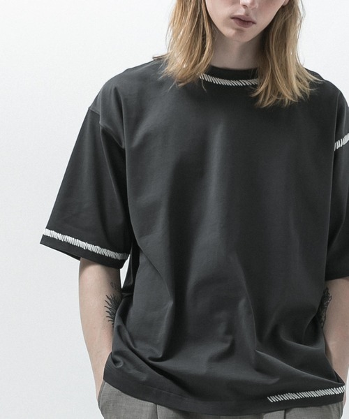ブランケット　ティシャツ　2点 SLICK/スリック】Blanket Stitch T-shirt / ブランケット